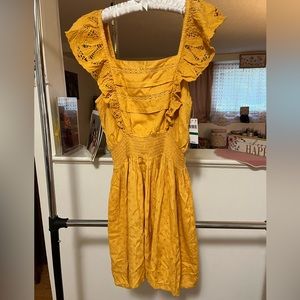 NWT So Luna Swim gold swim cover / dress size L